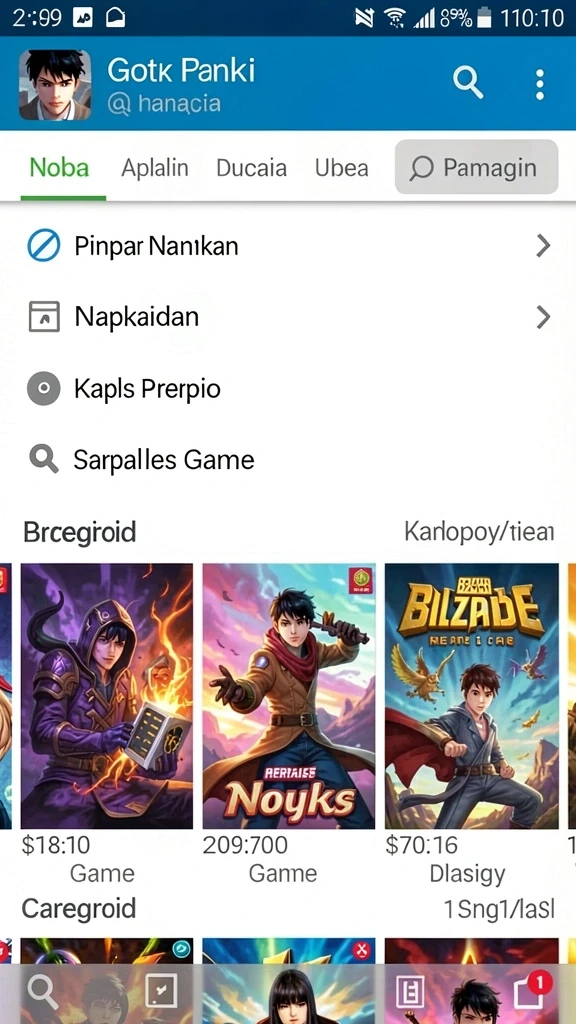 9zk - Tampilan antarmuka utama game 9ZK yang menarik.